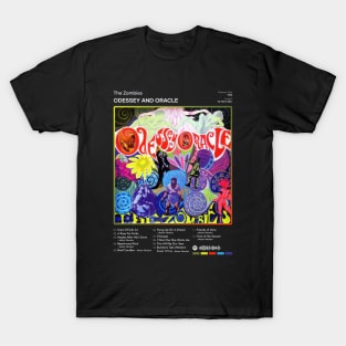 The Zombies - Odessey and Oracle Tracklist Album T-Shirt